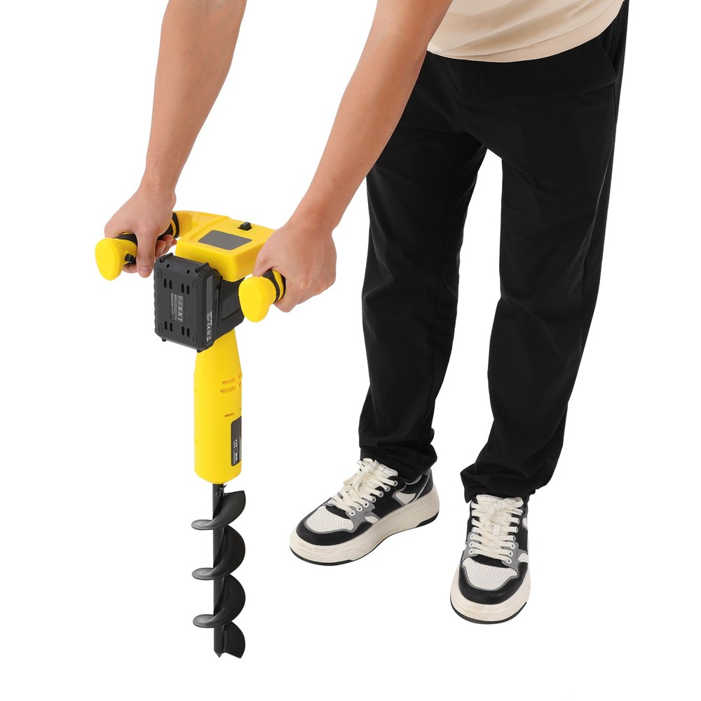 350W Post Hole Digger Electric Hole Digging Machine Cordless Post-Hole Digger