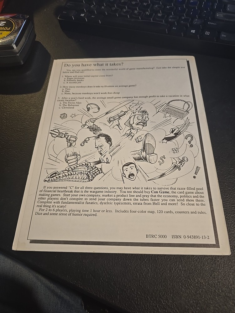 The Con Game - By Greg Porter 1989- Nos