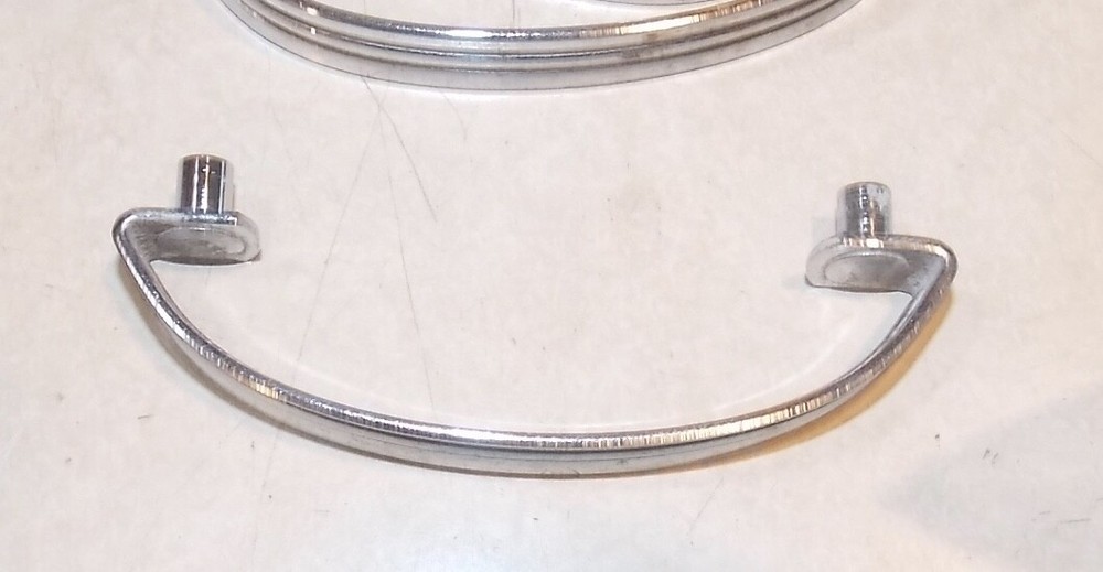 Mid Century Chrome Furniture Pull / Drawer Handle