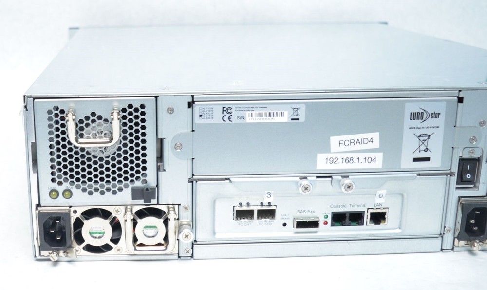 Eurostor ES-6600S / Alnico AL-8161F SAS RAID Subsystem Storage Array