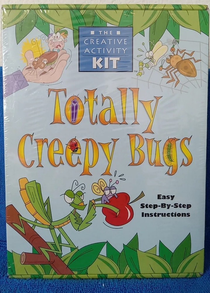 Totally Creepy Bugs Creative Activity Kit Easy Step-By-Step Instructions - New