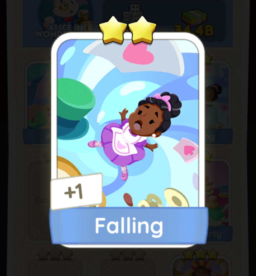 Monopoly Go _ Falling _ 2 stars ⭐ Sticker