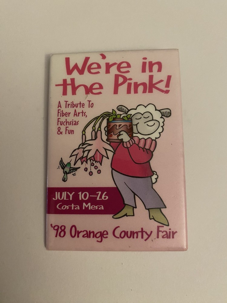 Orange County Fair 1998 California Pin Back Button P162