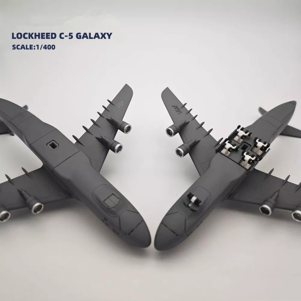 Diecast 1/400 USAF For Lockheed C-5 Transport Aircraft Model Static Display