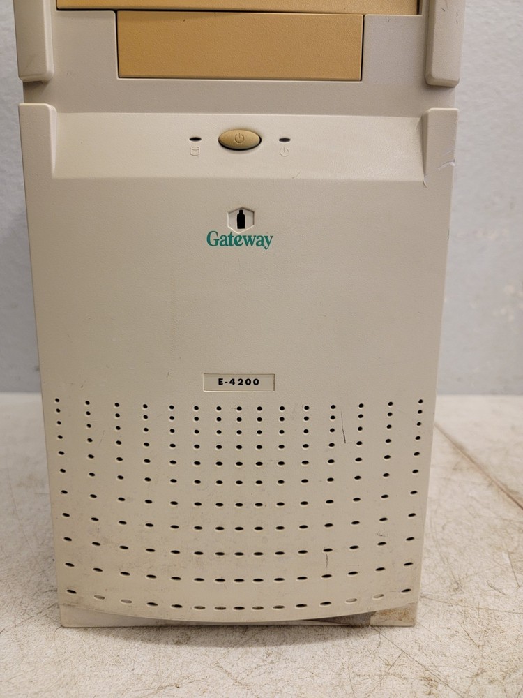 Vintage Gateway E-4200 Retro Gaming Computer Serial Parallel ISA Slot Floppy