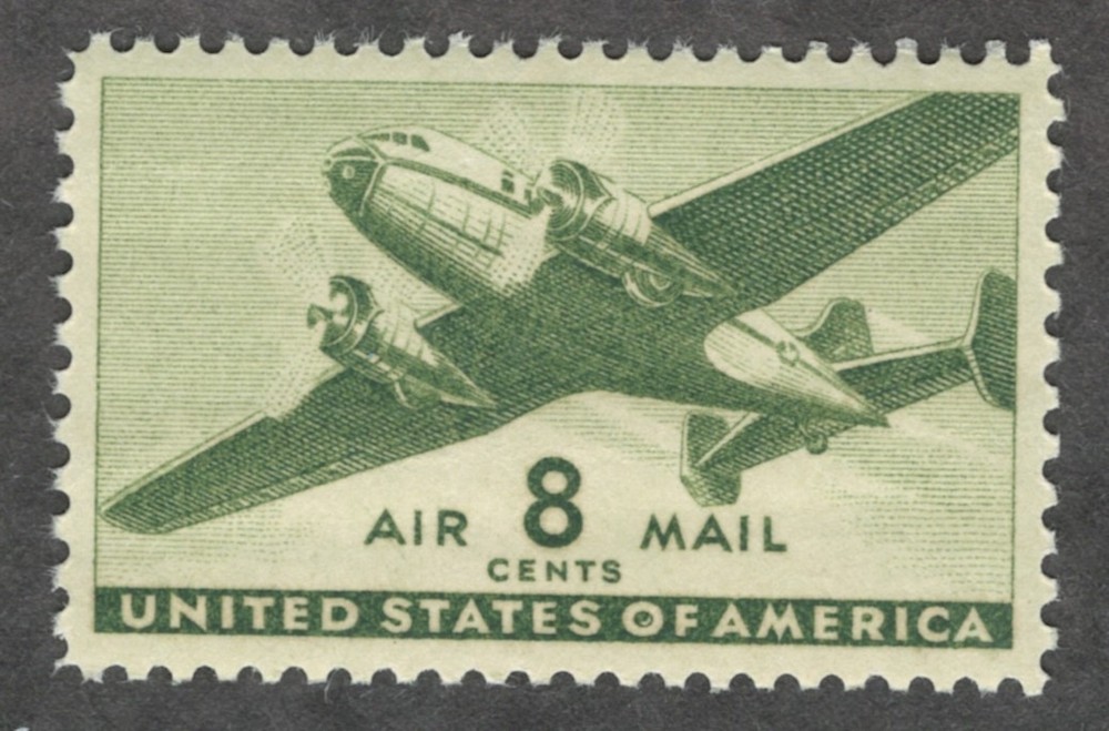 US. C26. 8c. Transport Plane, MNH. 1944.