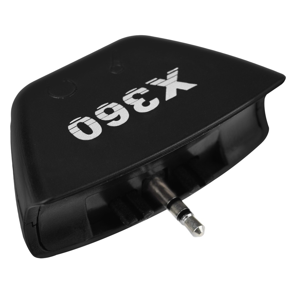 3.5mm Headset Mic Adapter for Xbox 360 Controller Black