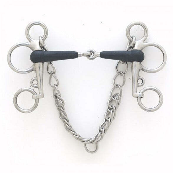 Jointed Rubber Tom Thumb Pelham Bit