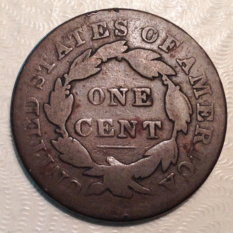 ~ 1829 US Coronet Head Large Cent - Scarce Medium Letters Variety