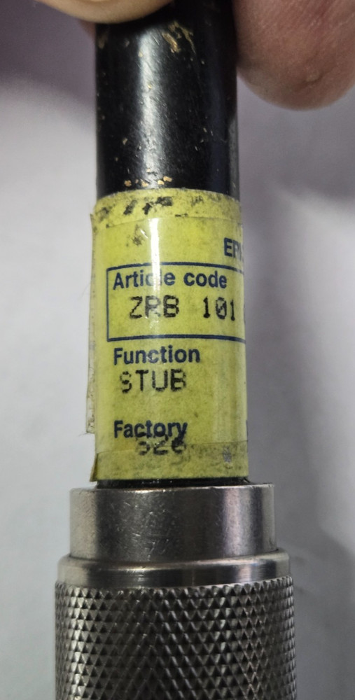 microwave calibration standard 80.5mm Elect length stub test data type N
