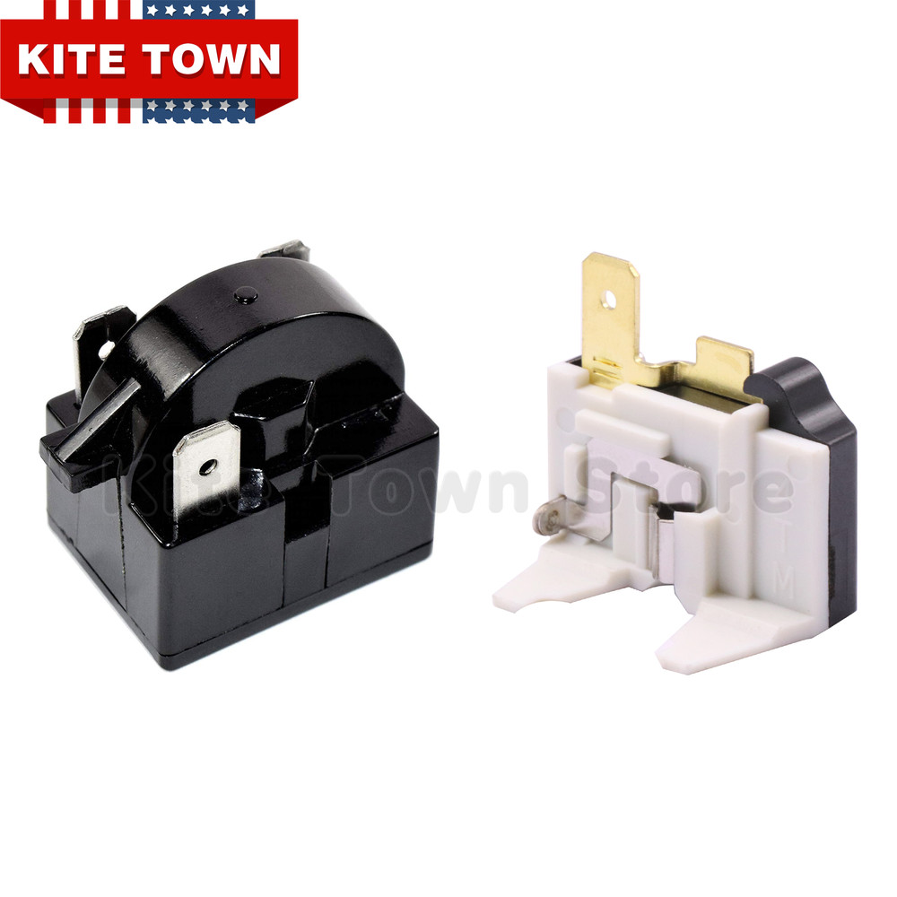 QP2-4R7 4.7 Ohm 3 Pin Refrigerator PTC Starter Relay and Overload Protector Kit