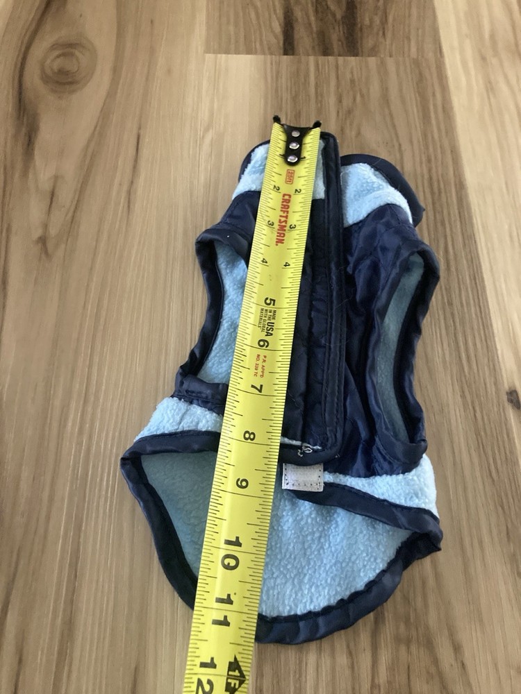 Dog blue fleece coat XSmall