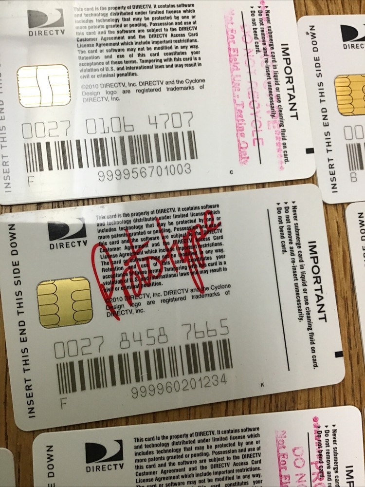 Direct TV Satellite Cable Access Card 2008-10 Remote Access Module Prototype