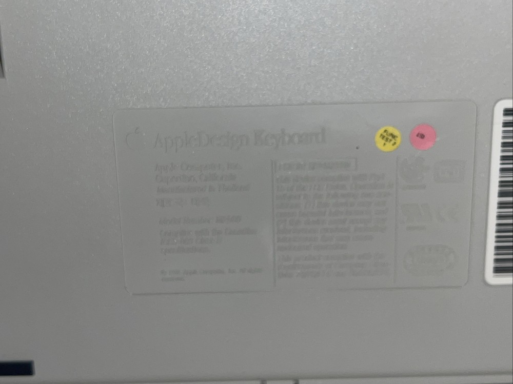 Vintage Apple M2980 AppleDesign Keyboard Computer