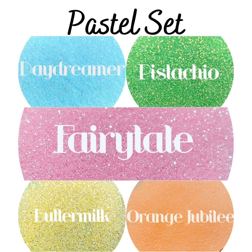 Premium Polyester Glitter Set - Pastel Set
