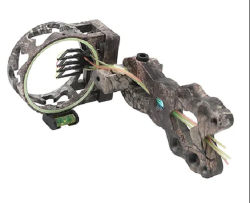 30.06 - Aluma 4 pin Bow Sight - Camo - .019 w/light & Level ARCHERY