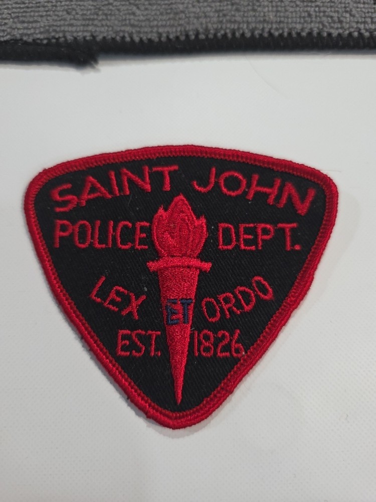Saint John   Police  Canada Shoulder Patch Obsolete