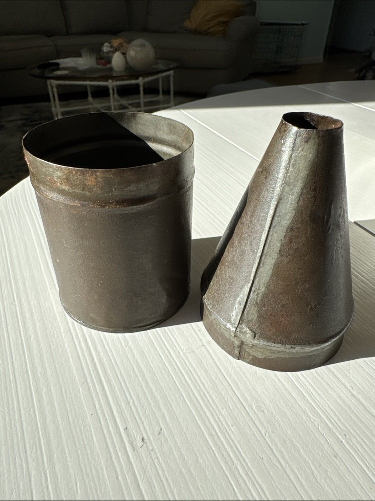 Industrial Tin Tool Container 6”