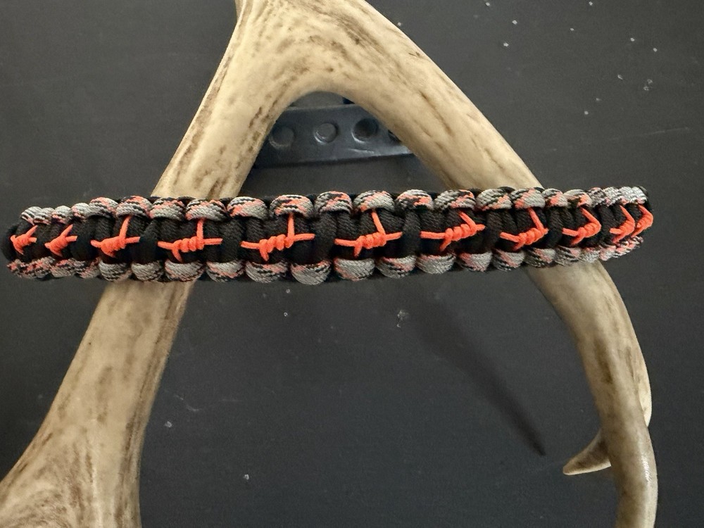 Black, Grey, Orange Bow Wrist Sling