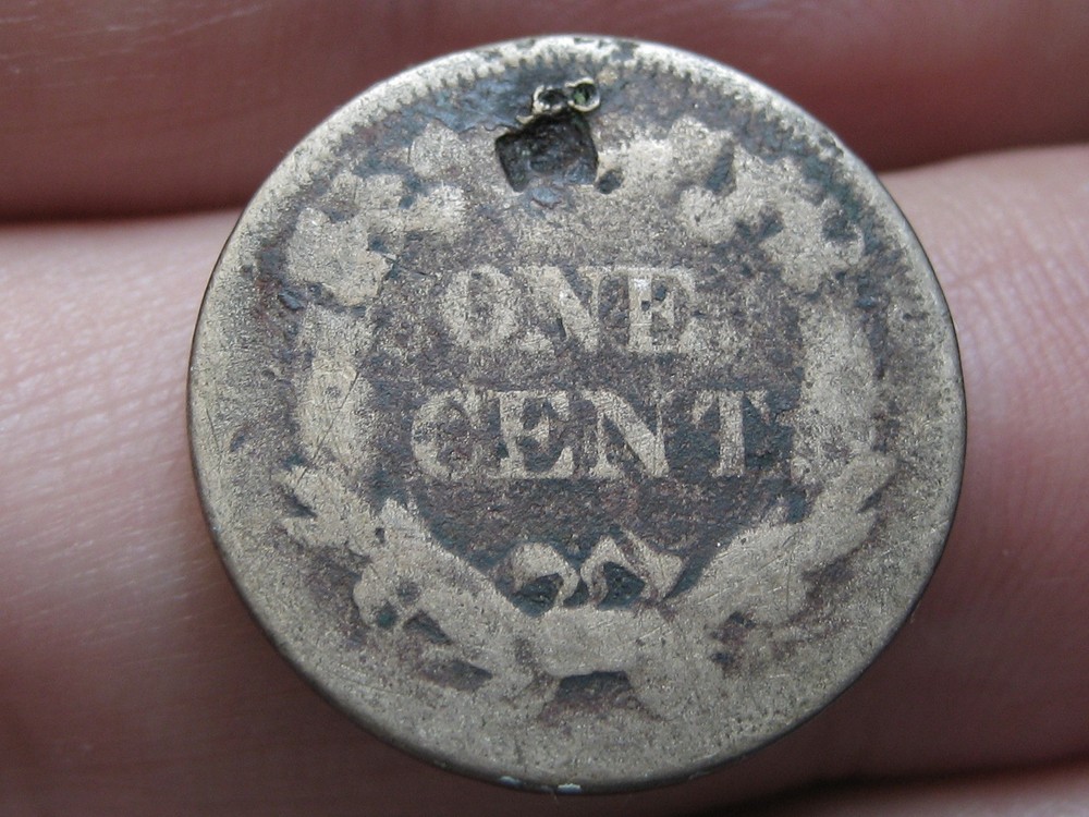 1858 Flying Eagle Penny Cent, Small Letters, About Good Details