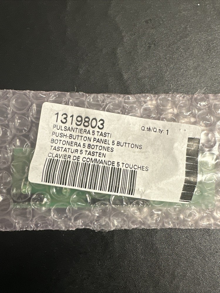 (NEW) Rancilio Touch Panel 5 Button Board Part # 1319803