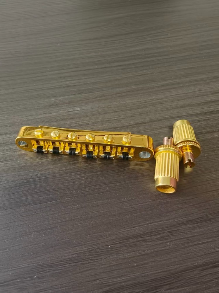 GUYKER Tune-O-Matic Roller Saddle Guitar Bridge Post Hole 4.2mm brass...