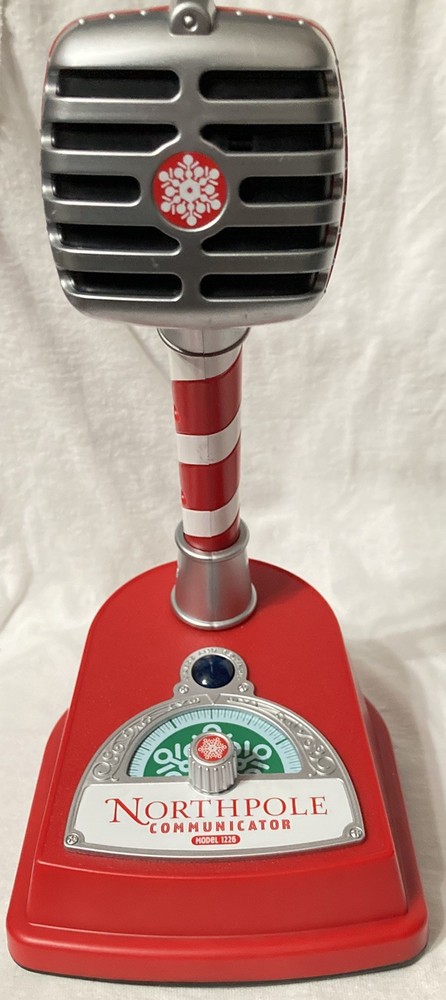 Hallmark North Pole Communicator Microphone w/ Green Cartridge Tested Working