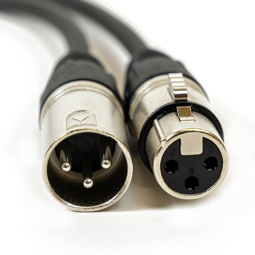 4 Pack DMX Cable 100 Ft with - Perfect for Musicians & Techs