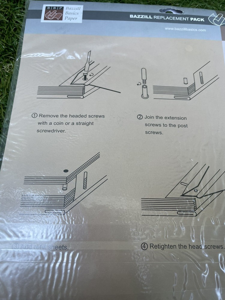 Bazzill Replacement Pack | 10 Insert Sheets | 8”x8” | NWT