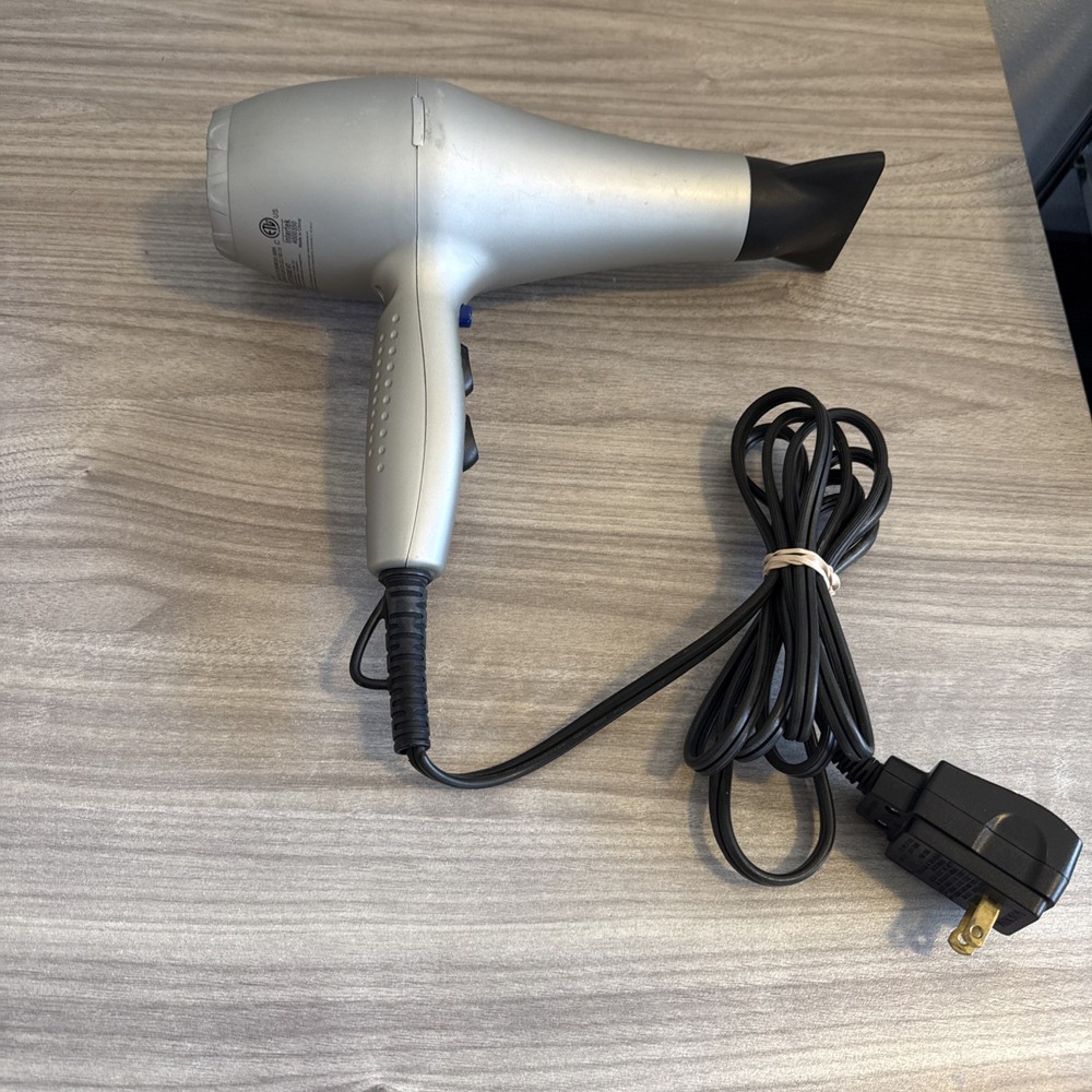 Ion Whisper Quiet Lite 5600A Silver Electric 1875W Ionic Ceramic Hair Dryer