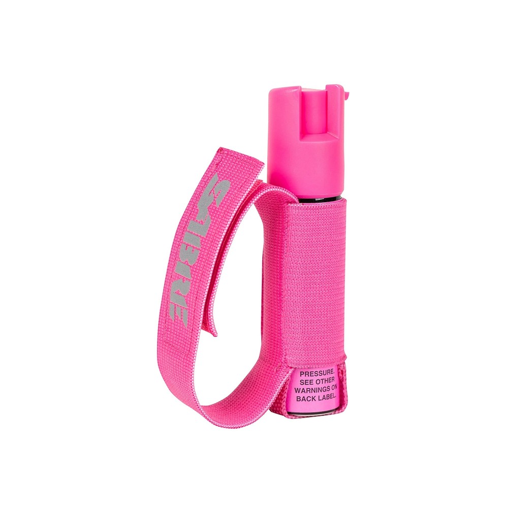 SABRE RED Strength Pepper Gel Spray Adjustable Hand Strap Security Runners Pink