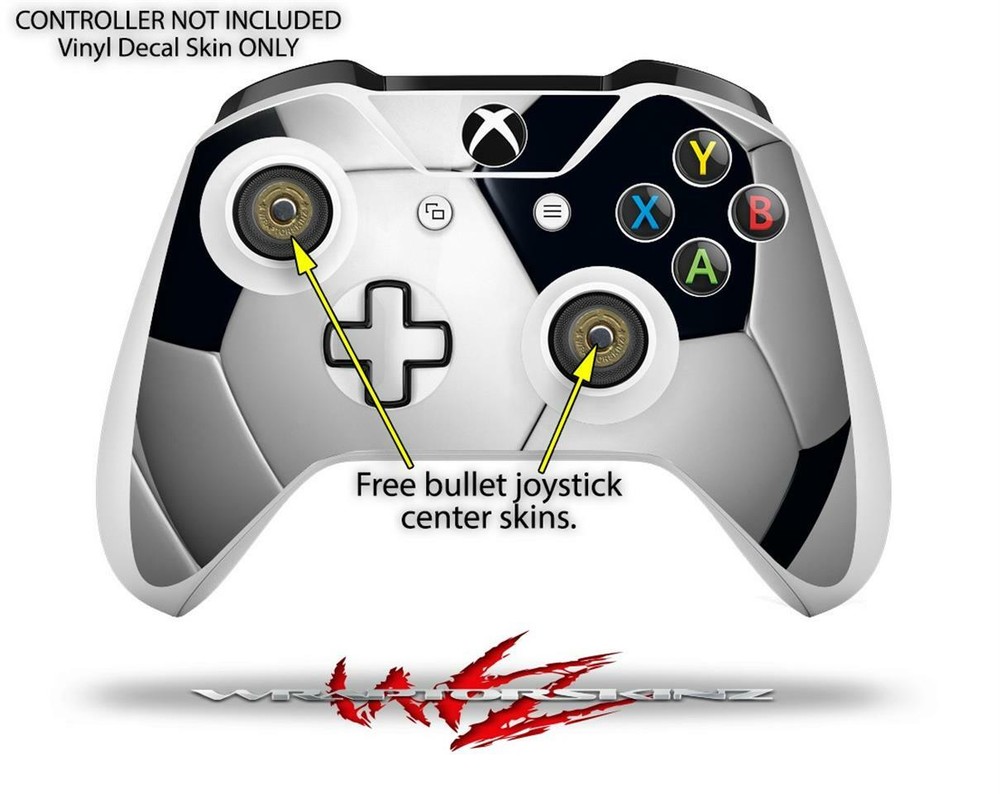 Skin XBOX One S Console Controller Soccer Ball