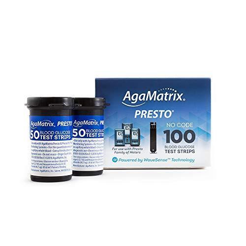 AgaMatrix Presto Test Strips, 100 Count Box