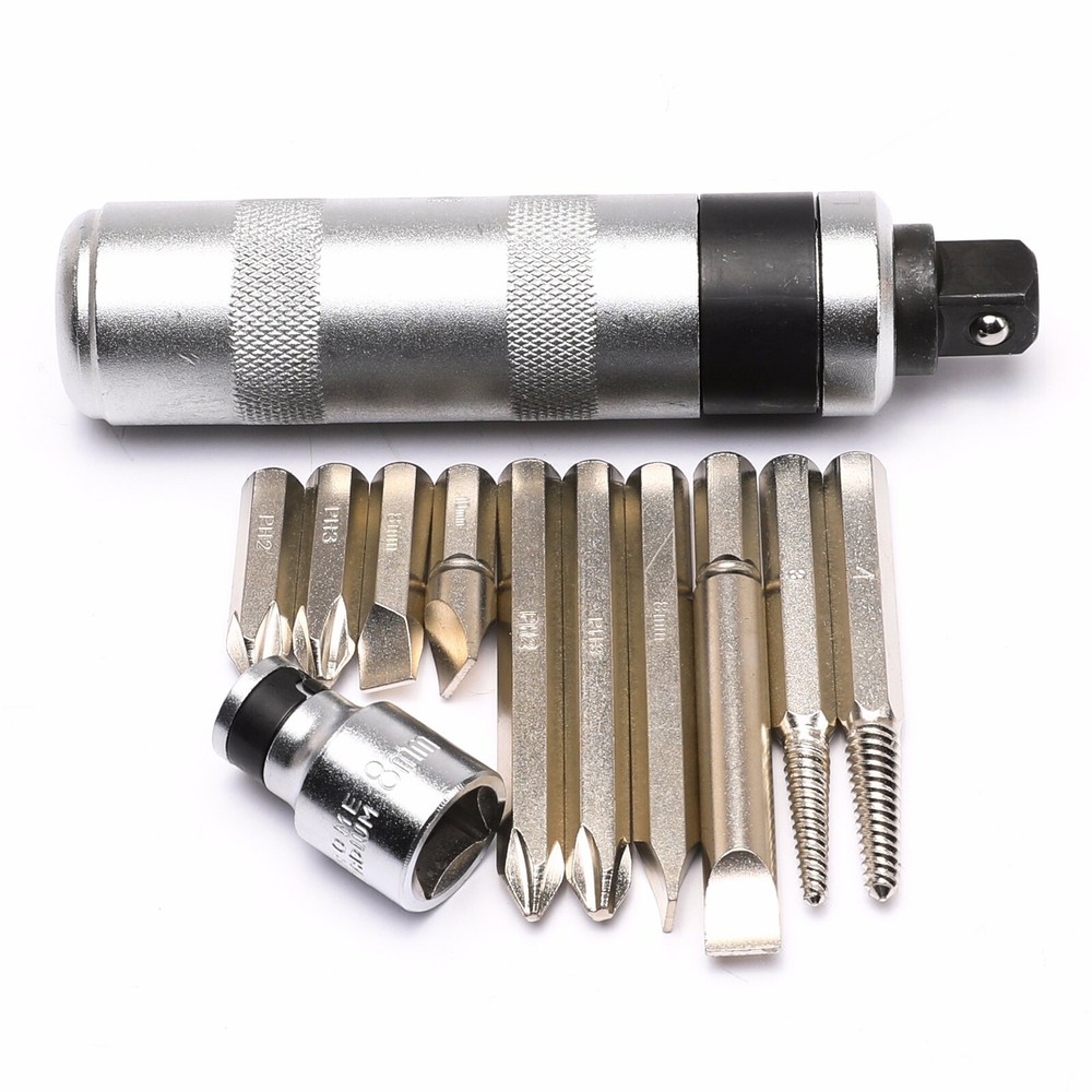 Heavy Duty Impact Driver Bits Screwdriver Set Tools Socket Kit Case Box