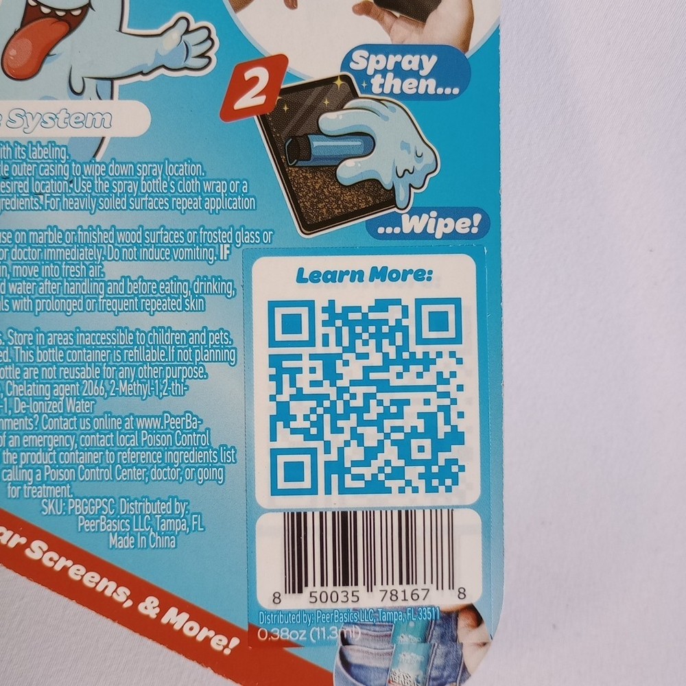 Pocket Screen Cleaner, Microfiber Wrapped, Spray, 11.3 ml