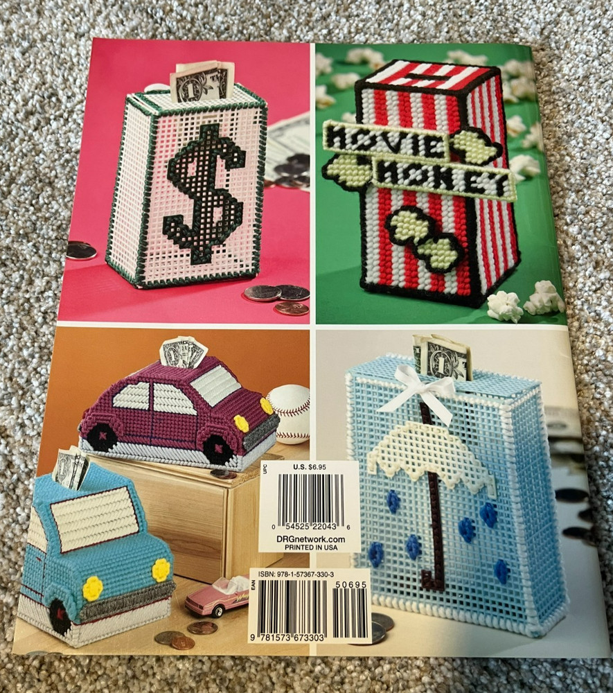 BANKS - NEEDLECRAFT SHOP PLASTIC CANVAS PATTERN BOOKLET