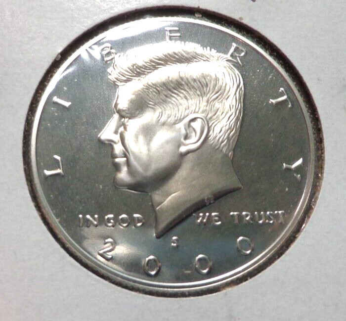 2000 S Silver Proof Kennedy Half Dollar