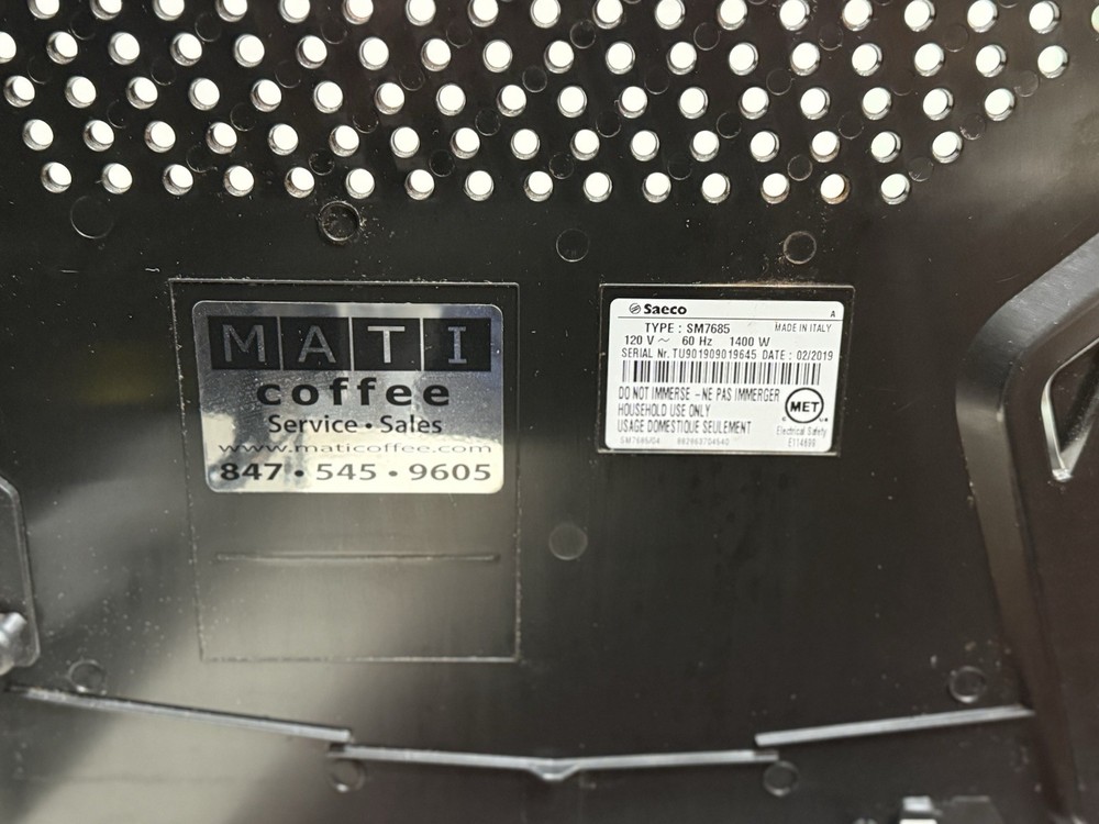 Saeco Xelsis SM7684/04 Automatic Espresso Machine