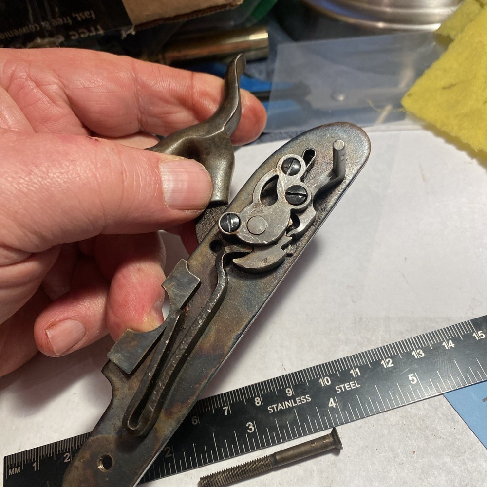 CVA Lock (full size) From Hawken Muzzleloader W Bolts and Lock Washers.