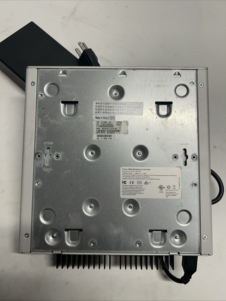 Cisco Wireless Controller AIR-CT3504-K9 X-208
