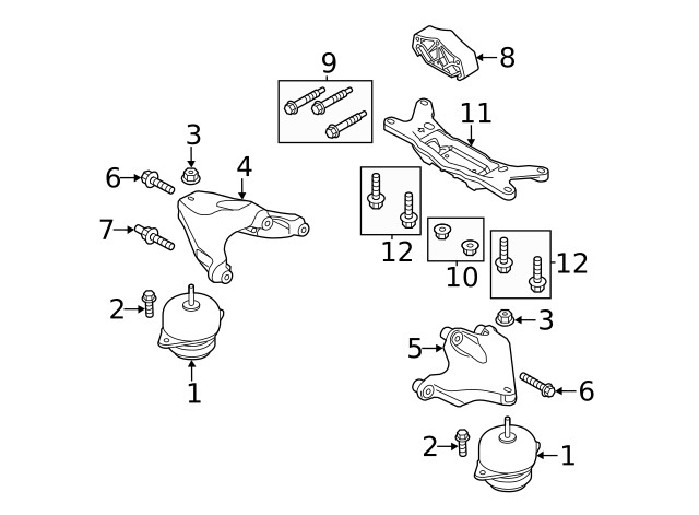 Genuine Ford Trans Support BR3Z6A023A