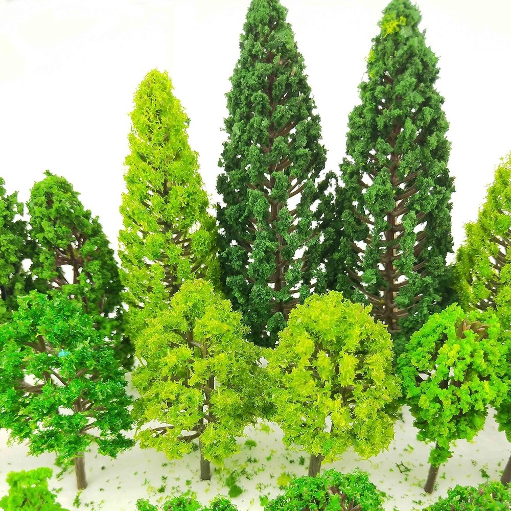 60 Piece Model Trees 1.36-6 Inh Mixed Model Tree Train Scenery Architecture Tree