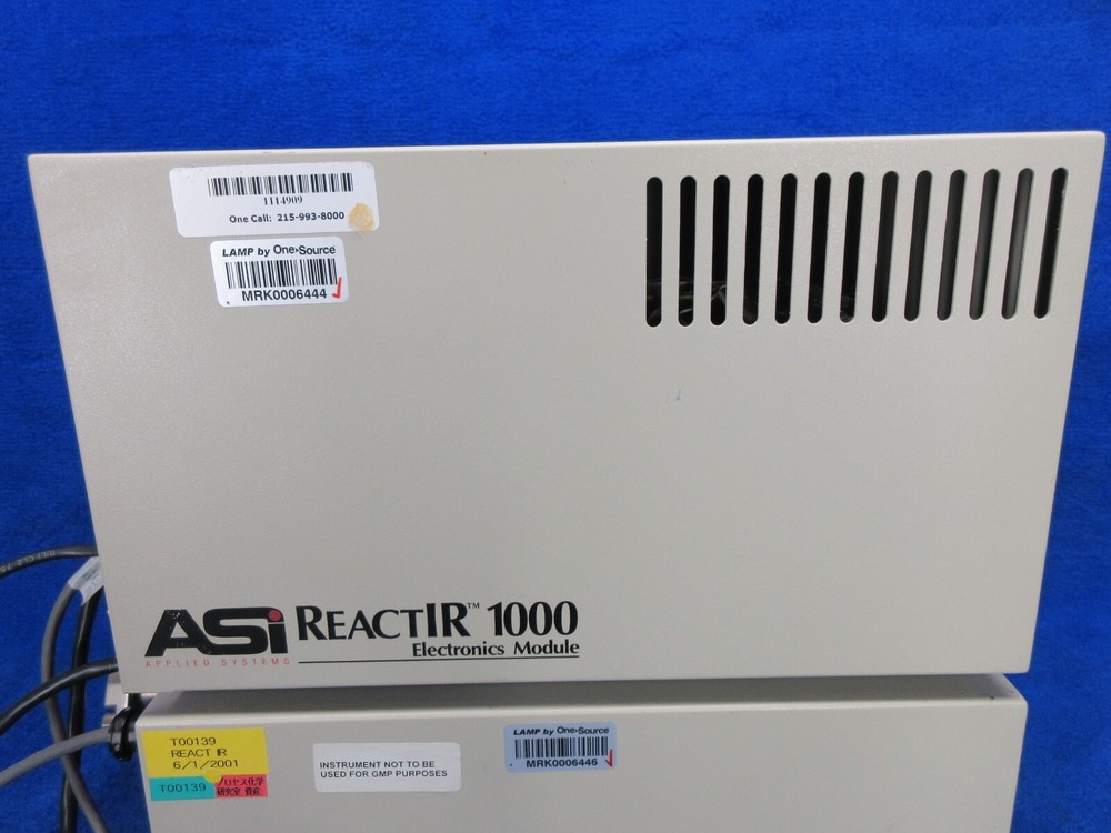 ASI ReactIR 1000 Optics & Electronics Module DiComp Laser Probe EG&G FTIR sensor