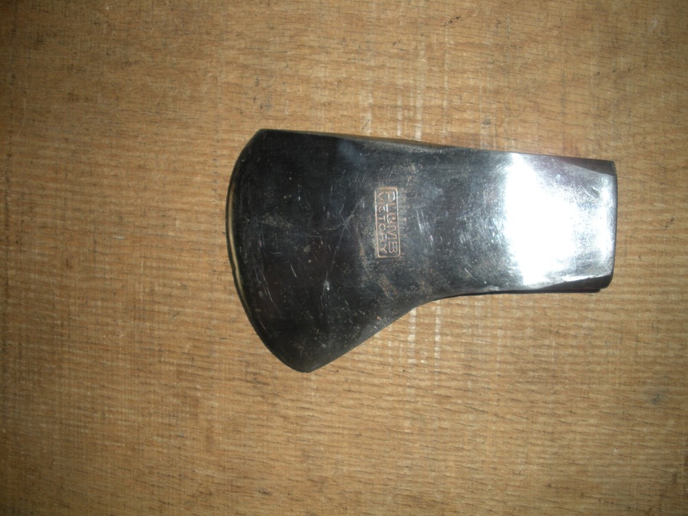 Vintage Plumb Victory National Pattern Hatchet Axe Head 1 Lb 6 oz / Polished