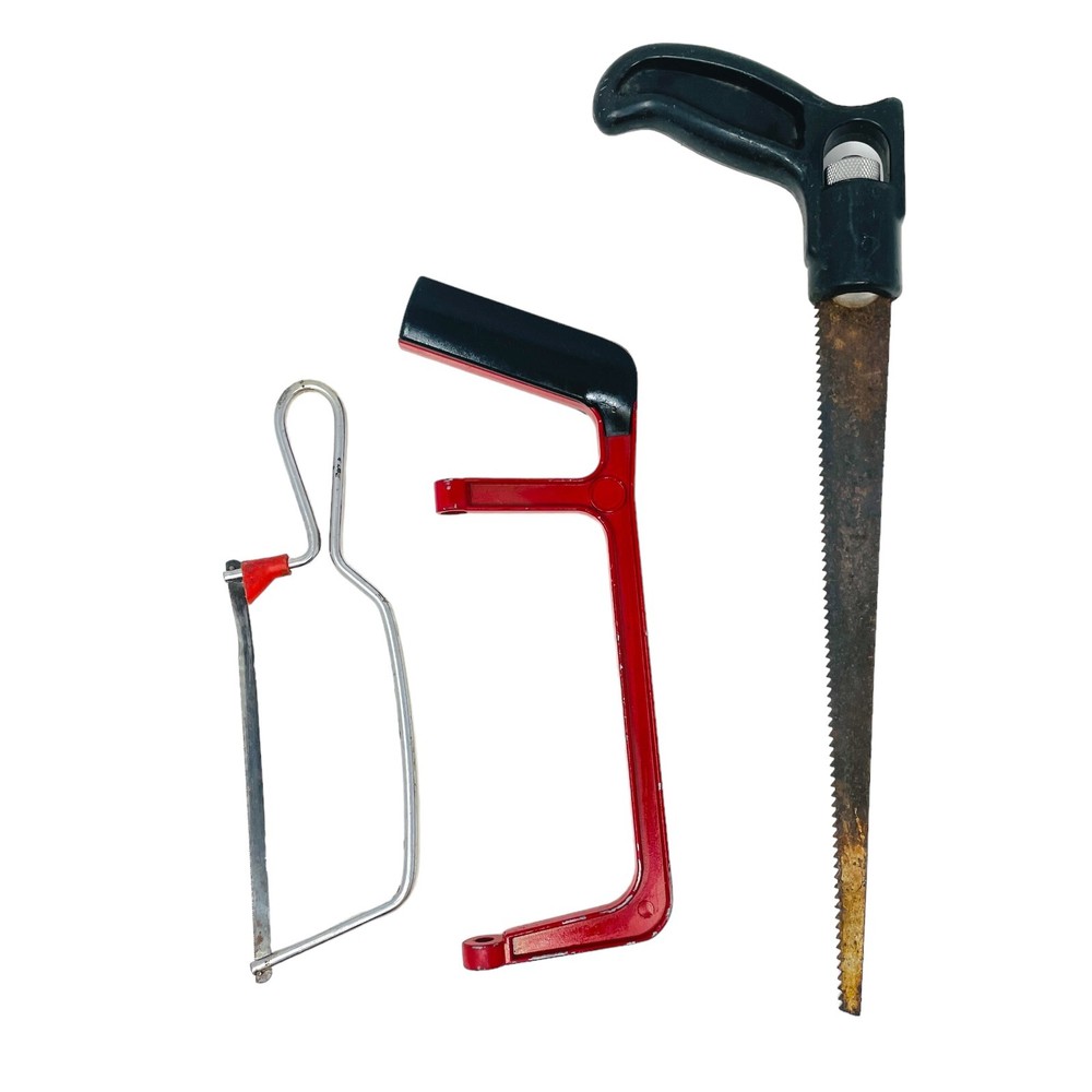 3 pcs Assorted Pruning and Stainless Stell Handle Junior Hacksaw