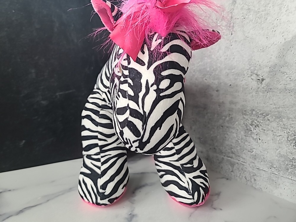 Kids Pink Haired Zebra Overnight Bag