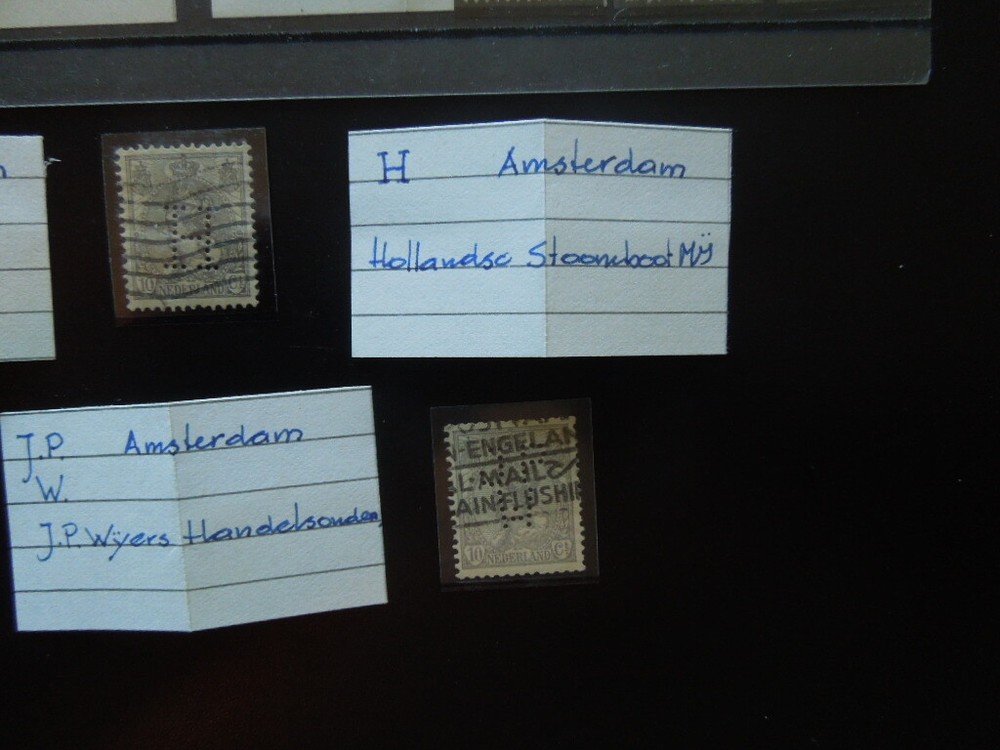 G1753 NETHERLANDS Amsterdam perfins
