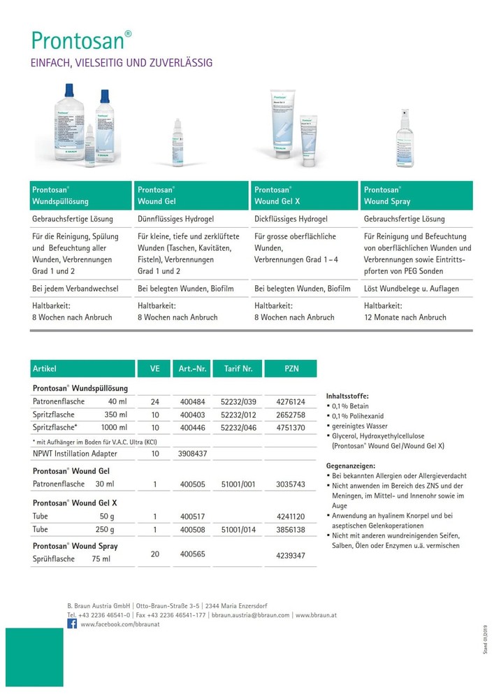 PRONTOSAN W Wound Cleansing Solution