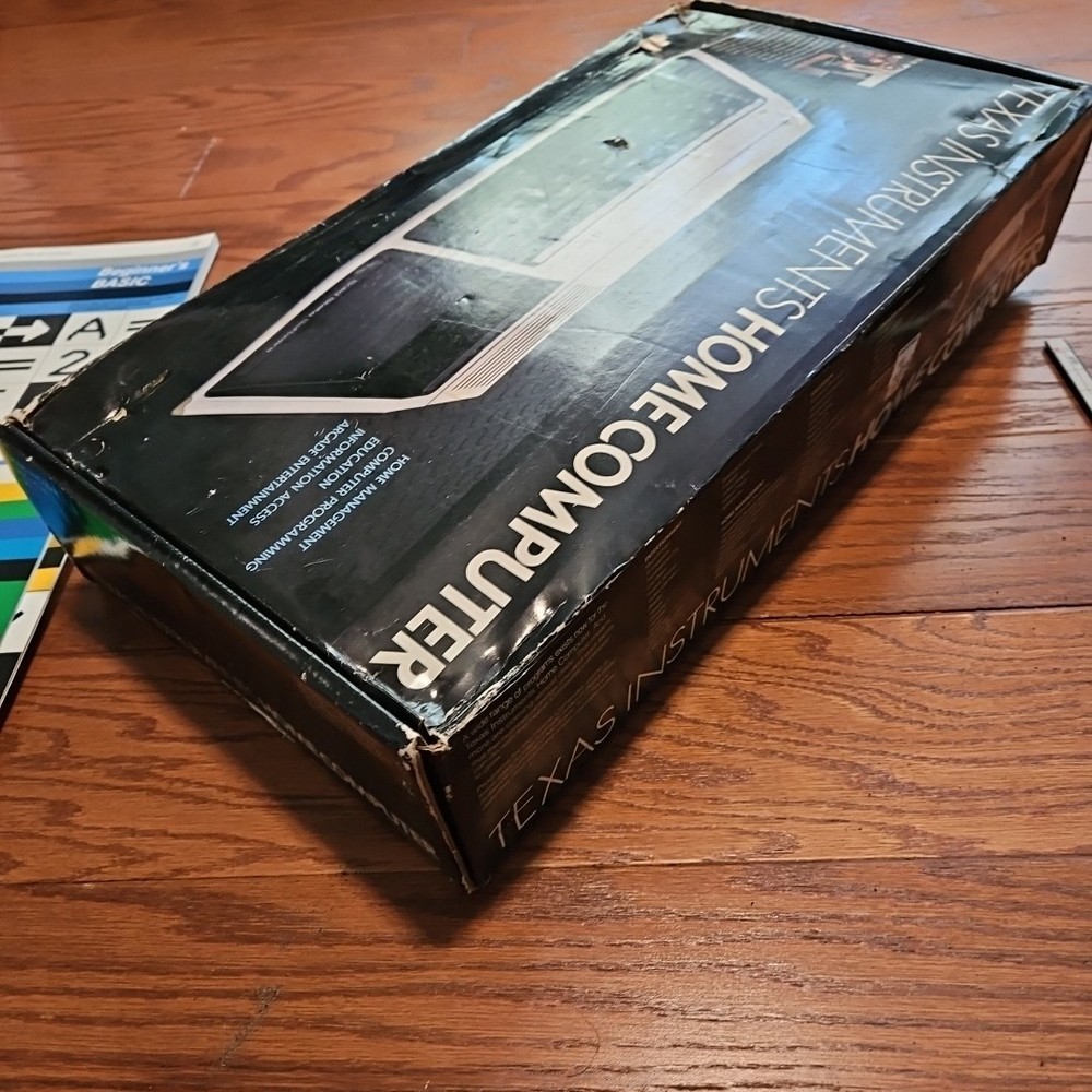 Texas Instruments Ti-99/4a Home Computer Console In Box With Cords Books