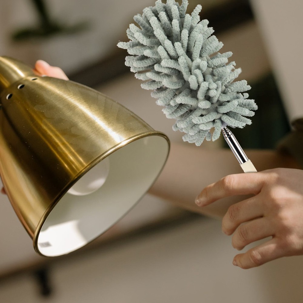 2 Pcs Multi-functional Reusable Dust Brush Duster Extendable Broom